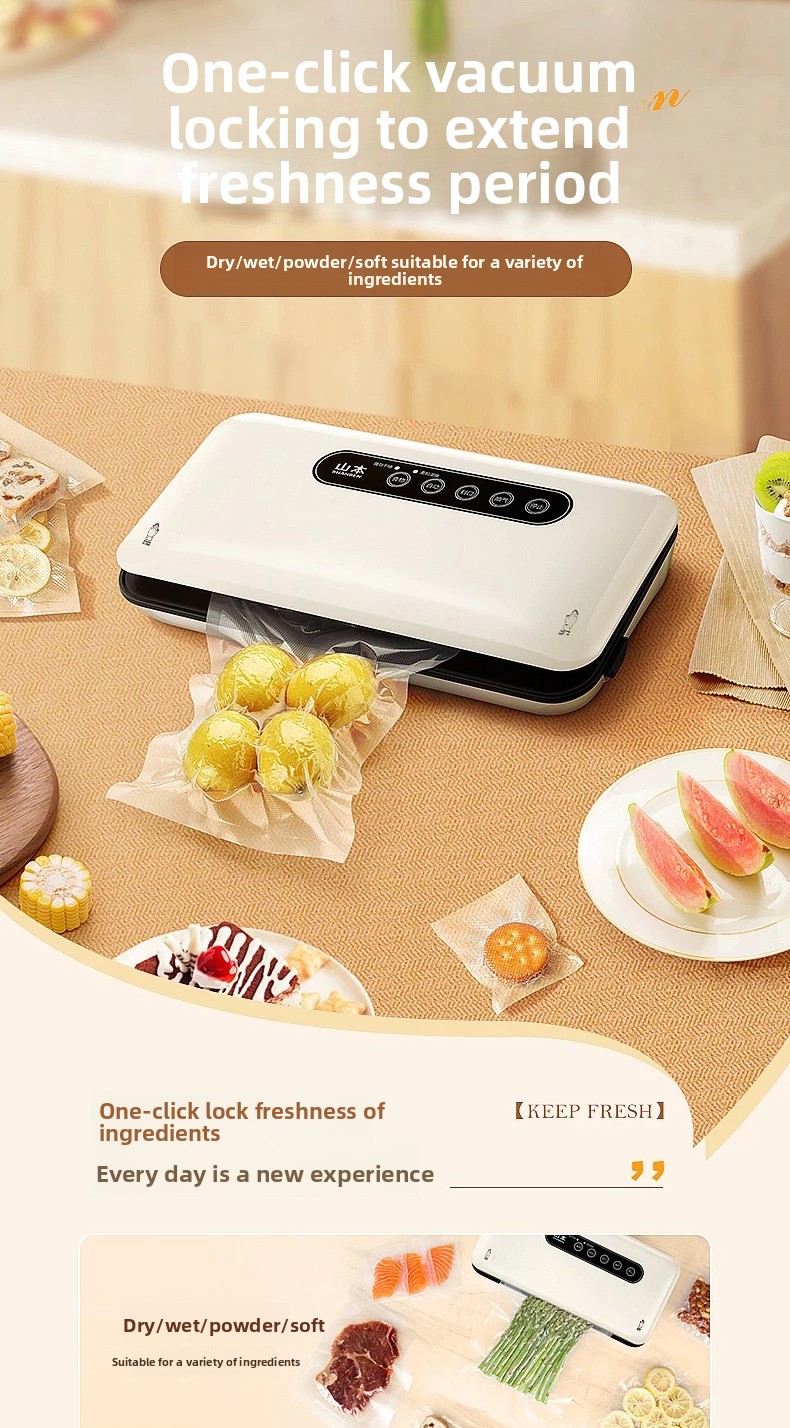 Food Snacks In Usa - Mini-Vakuumiergerät Automatische Haushalts-Lebensmittelversiegelungsmaschine für Snacks Frischhaltung