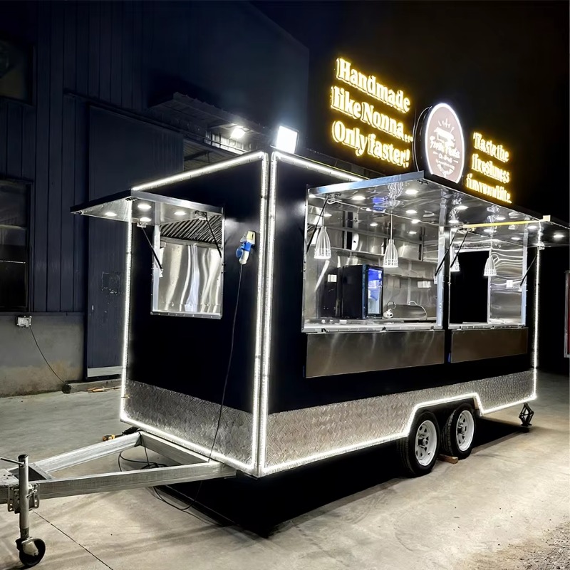 Food Snacks Catering - Mobiler Catering-Foodtrailer Tragbarer Kommerzieller Imbisswagen Outdoor-Snackbar