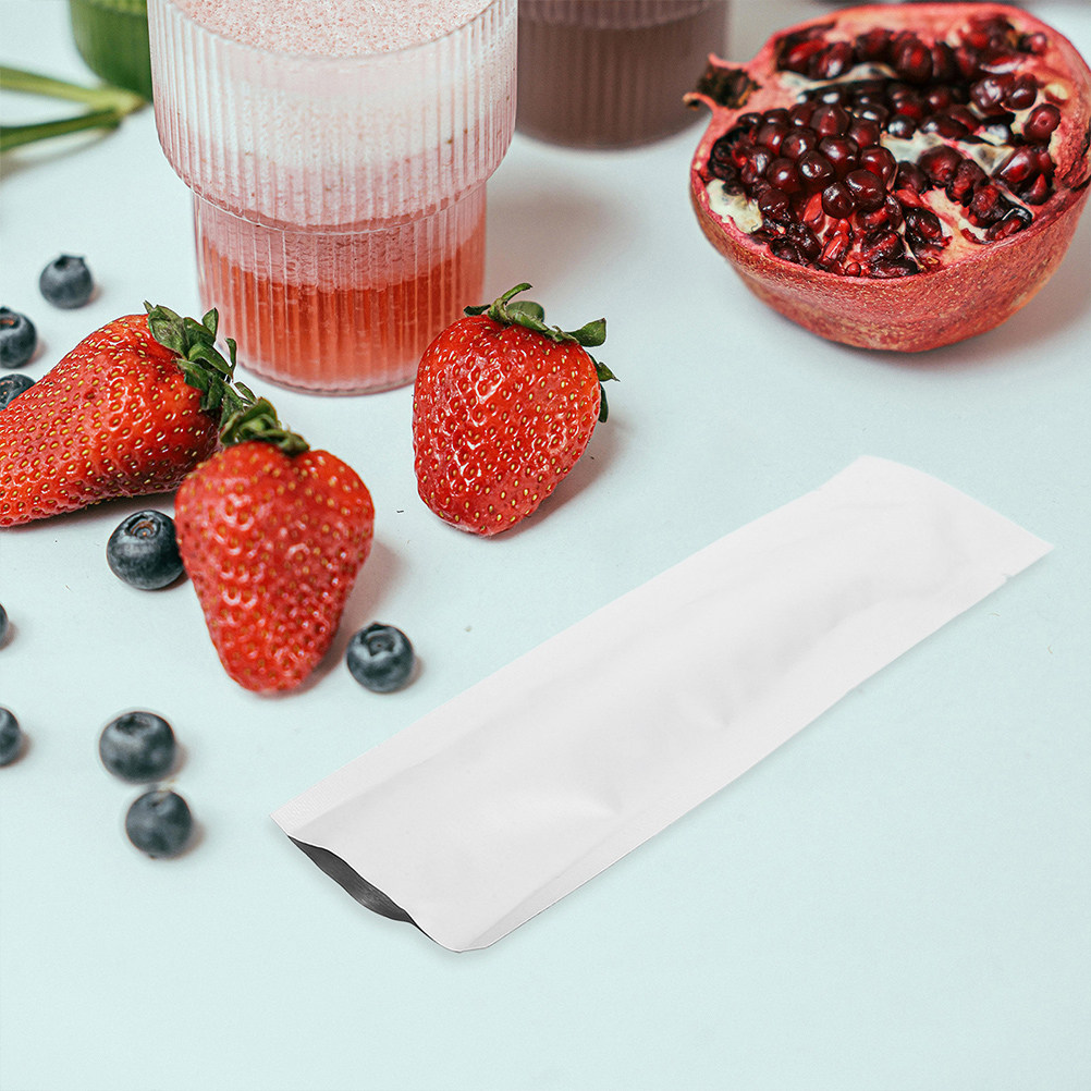 Food Protein Snacks - 100 Stück Hitzeversiegelbare Aluminiumfolien-Vakuumbeutel für Proteinpulver,