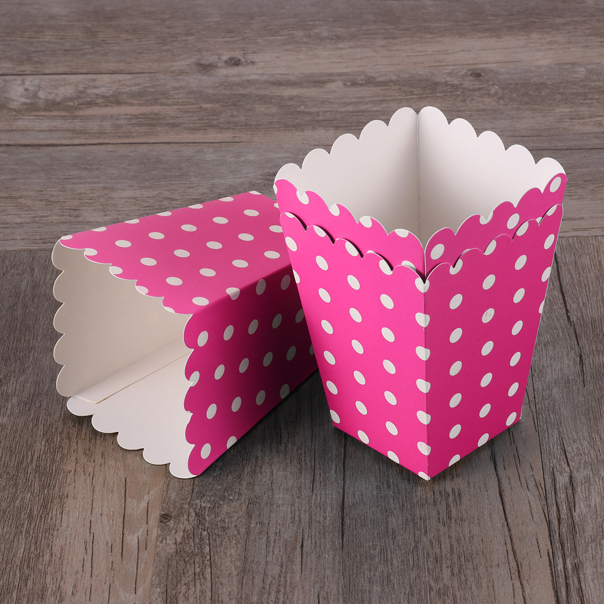 Food Day Snacks - 24 Stück Popcorn-Boxen, umweltfreundliche Papier-Snackbehälter mit