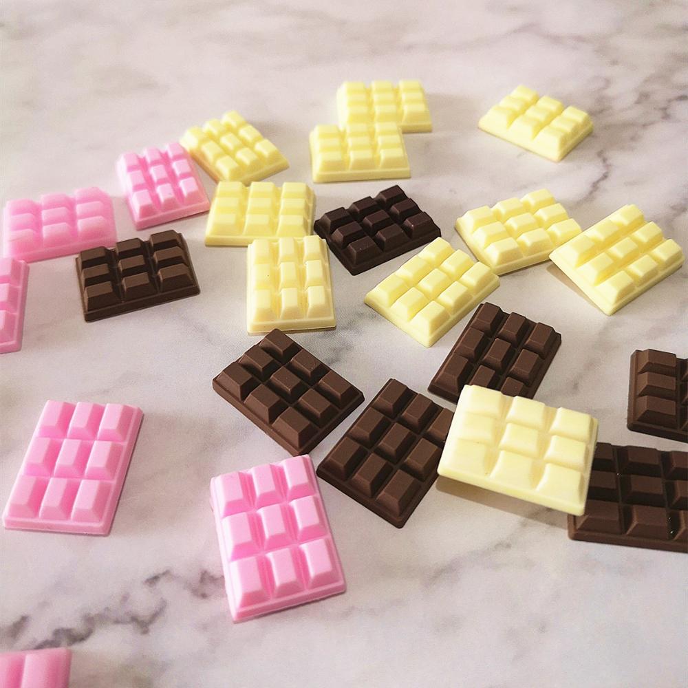 Food Sweet Snacks - 10 stücke 23*16mm Mix Schokolade Polymer