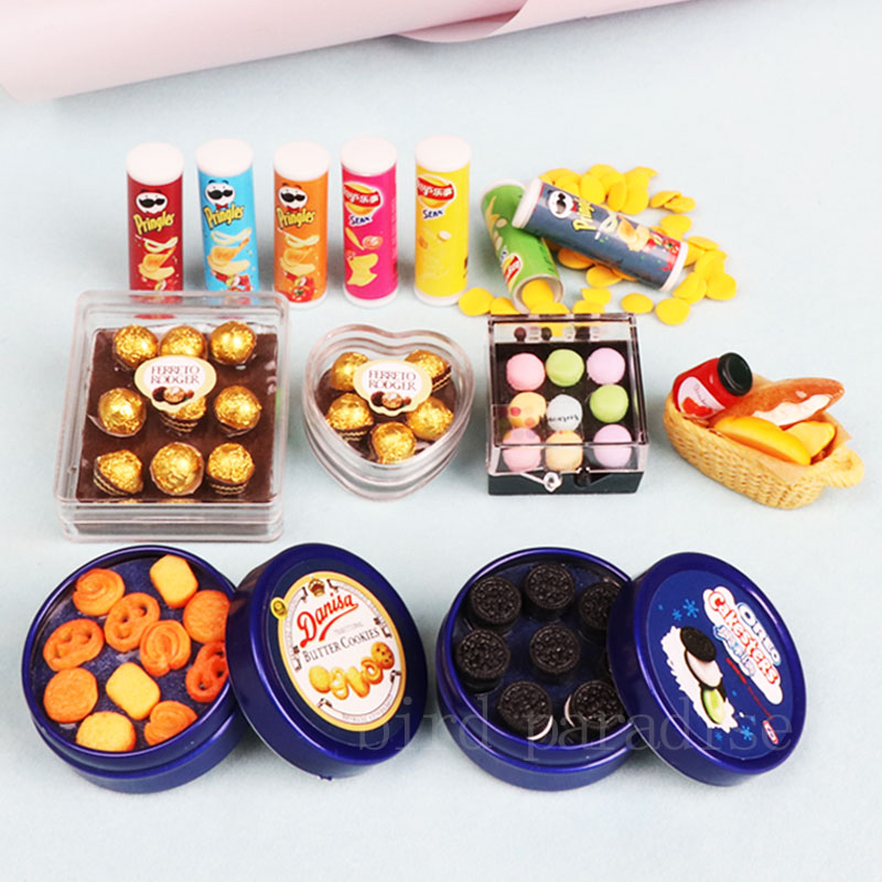 Food Sweet Snacks - 1/6 Miniatrue Puppen Essen Mini Schokolade