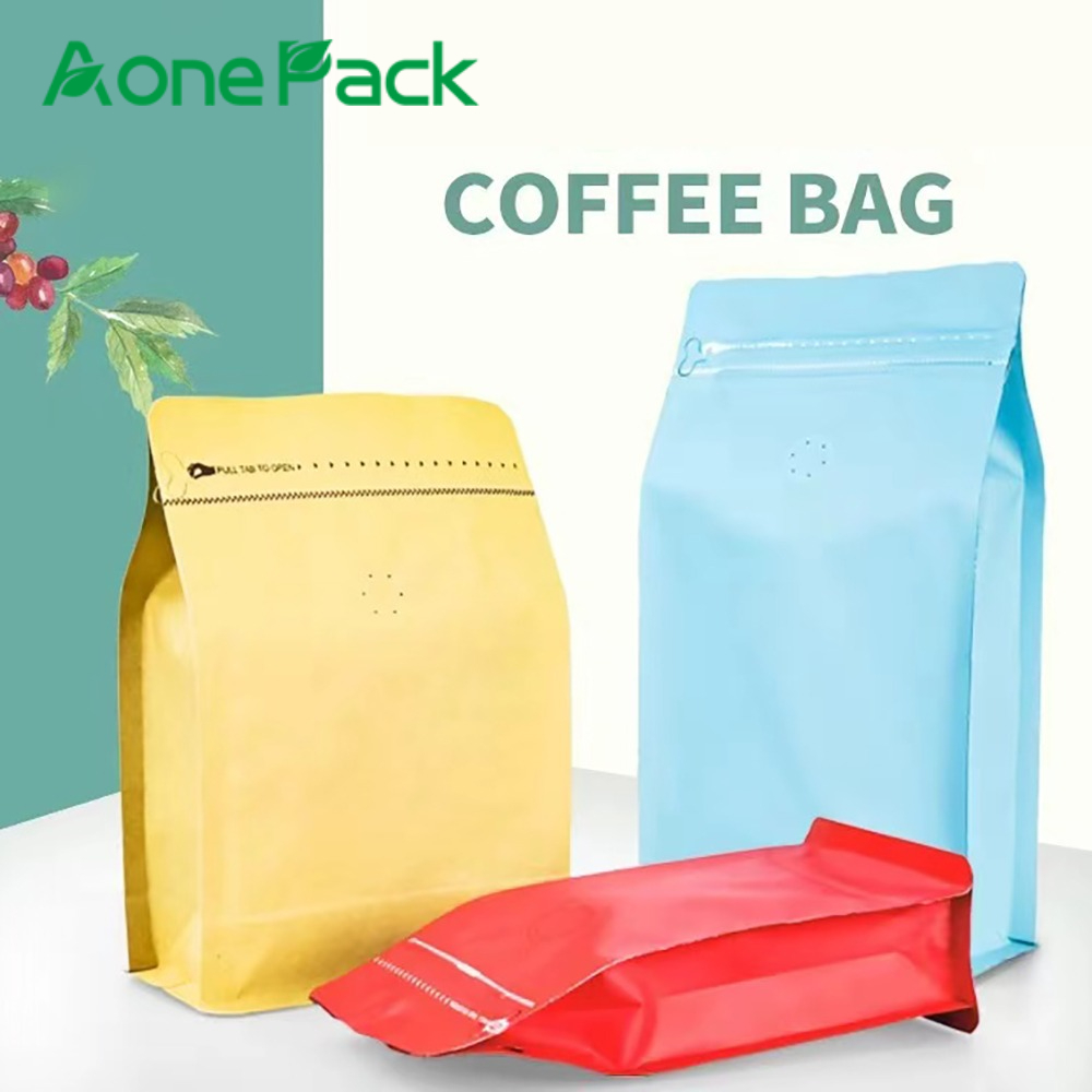 Food Protein Snacks - 50 Stück Wiederverschließbare Ziplock-Kaffeebohnenbeutel mit Ventil