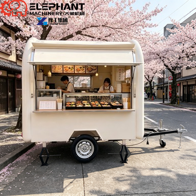Mobiler Imbisswagen mit Rundem – Food Snacks Catering Bewertung und Preis