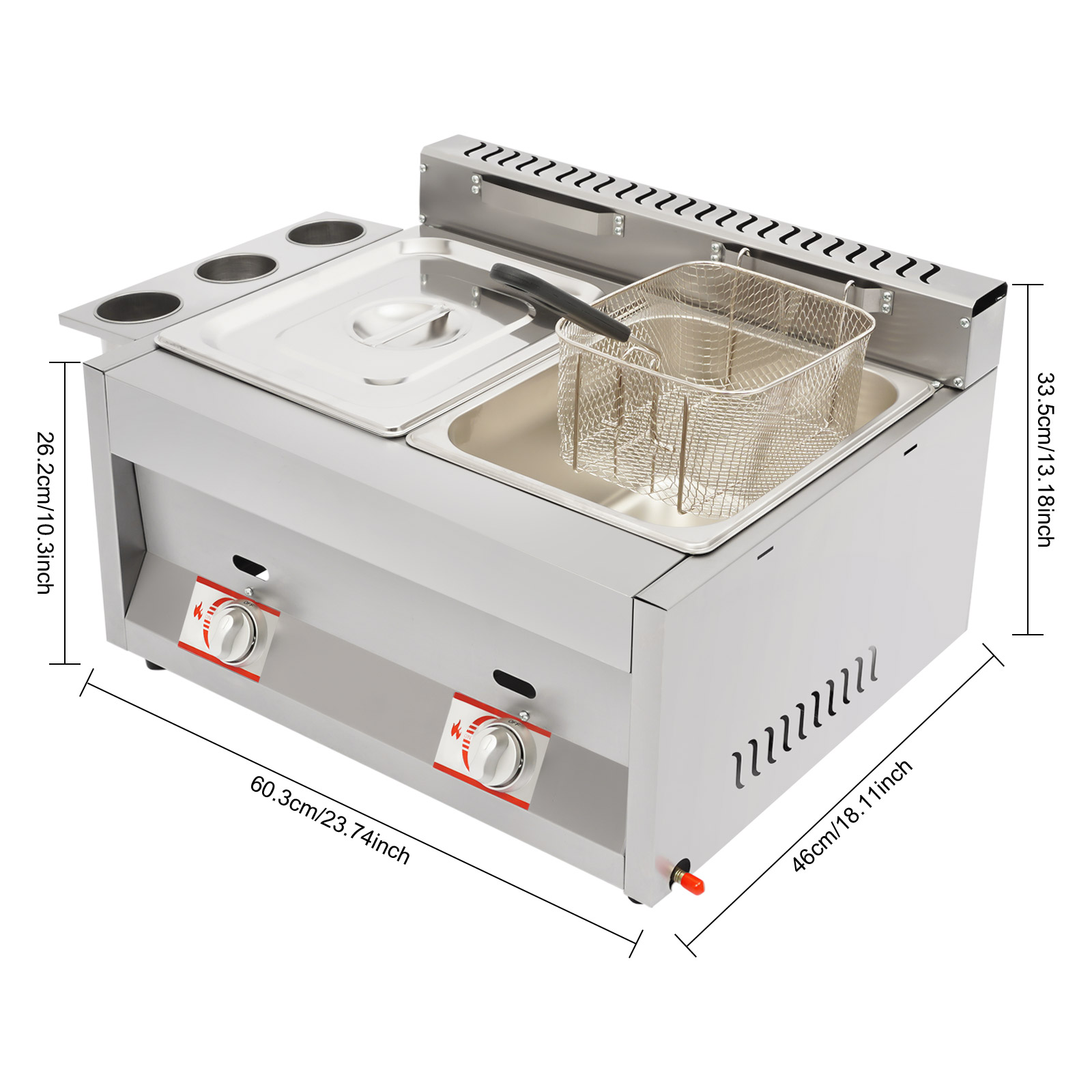 Gewerbliche Doppel-Fritteuse m – Food Snacks Catering Bewertung und Preis