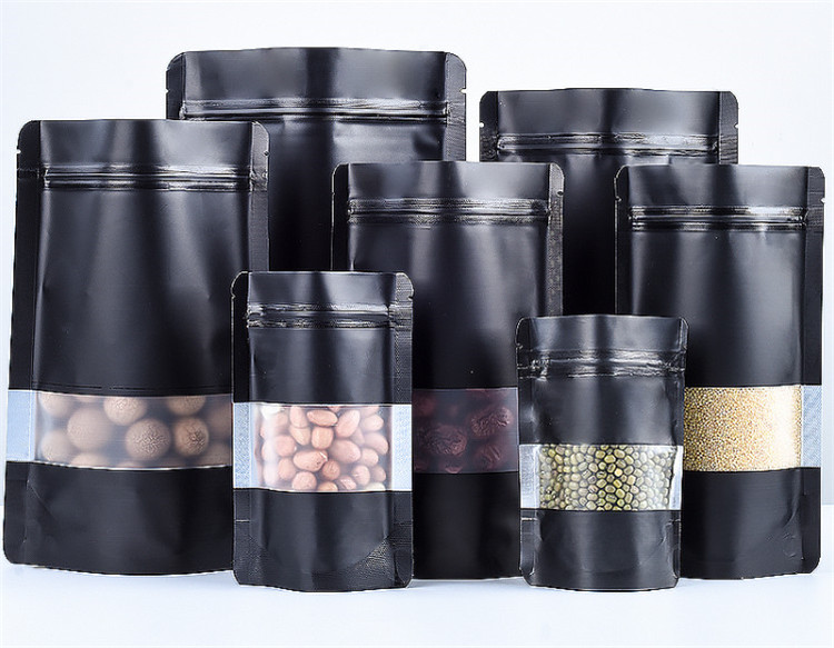 100PCS Stand-up Matte Schwarz  – Food Day Snacks Bewertung und Preis