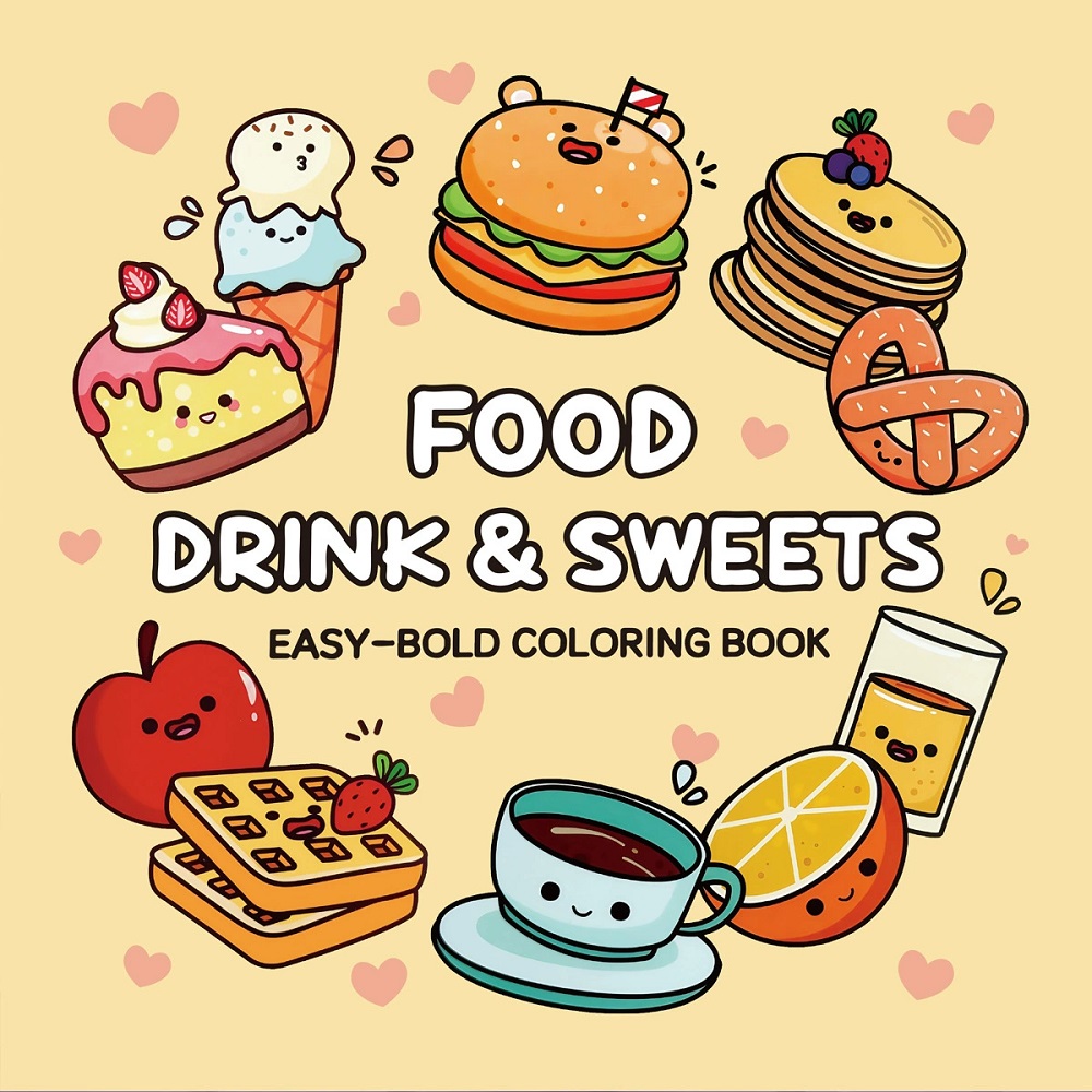 Essen, Getränke und Süßigkeite – Food Snacks Coloring Book Bewertung und Preis