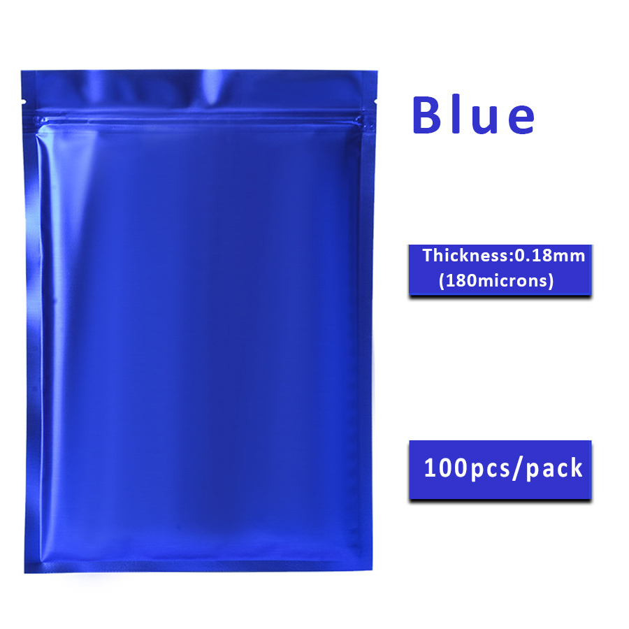 100 Stück matte blaue Folien-R – Food Snacks In Usa Bewertung und Preis